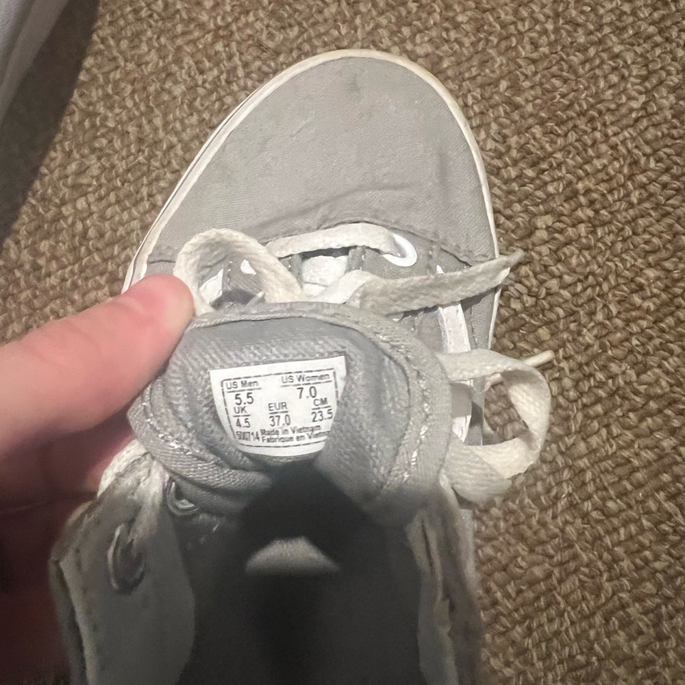 Vans Classic Gray and White Sneakers - Picture 2 of 2